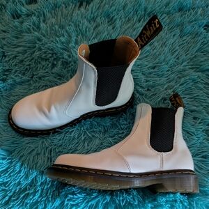 Dr. Martens White Docs Chelsea US Women's Sz 8 Boots